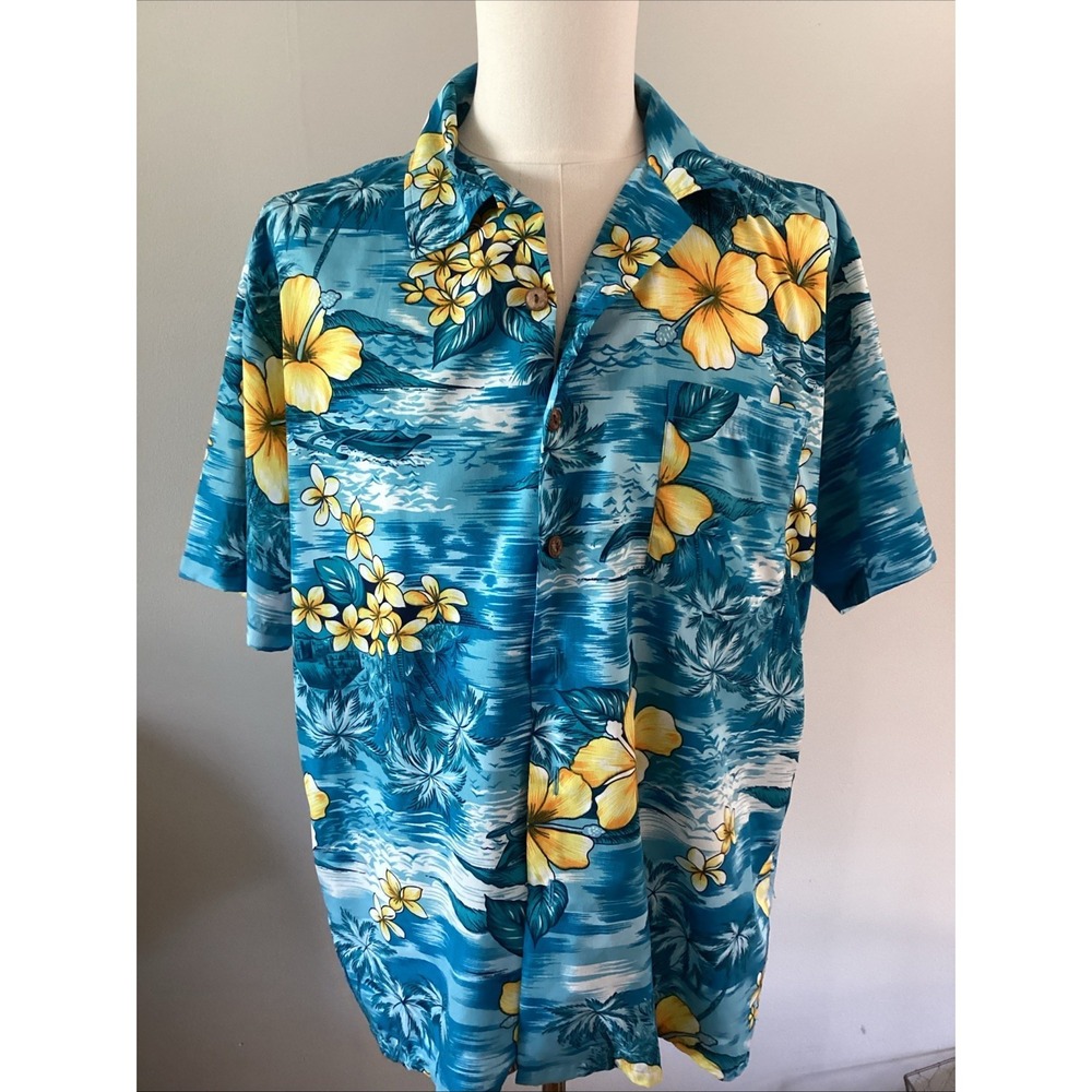 Vintage Hawaiian Mens‎ Large Trading Maui Company Made In Hawaii